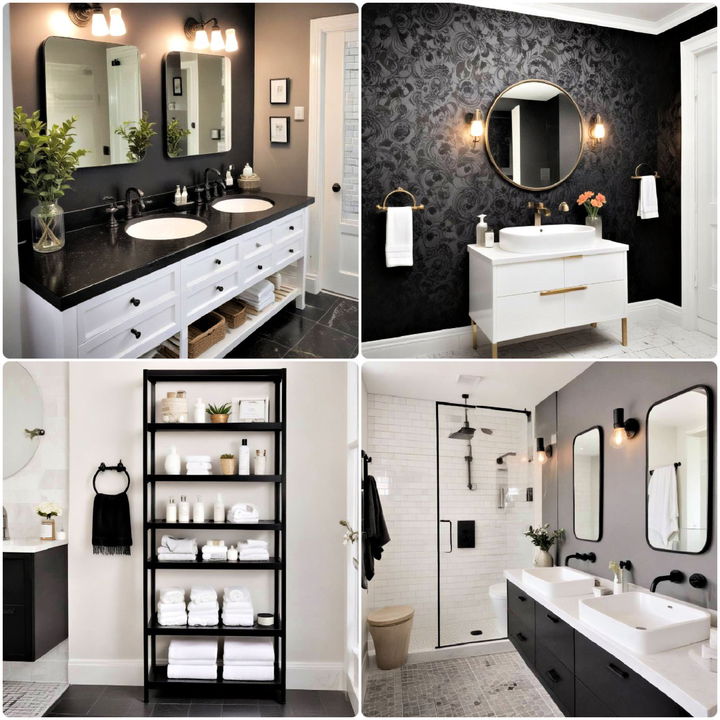 black bathroom ideas