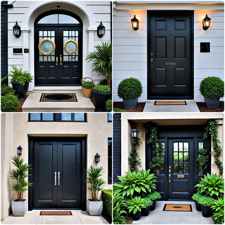 black front door ideas