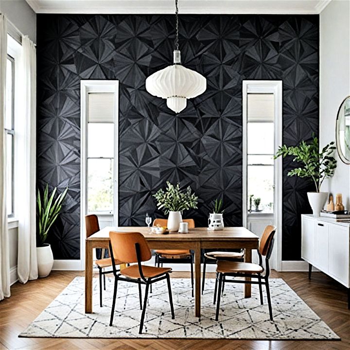black geometric pattern wallpaper