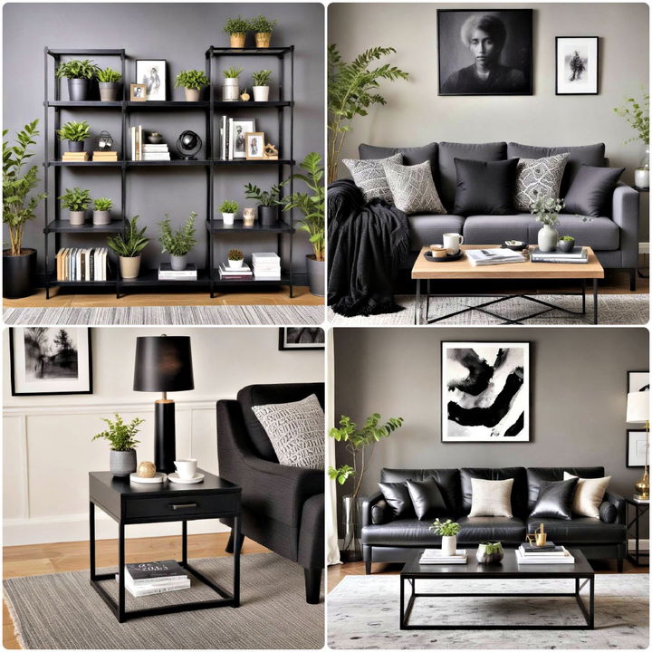 black living room ideas