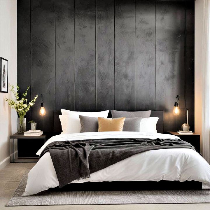 black metal wall panels for bedroom