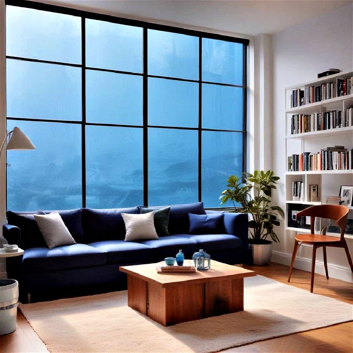 blue tinted window idea