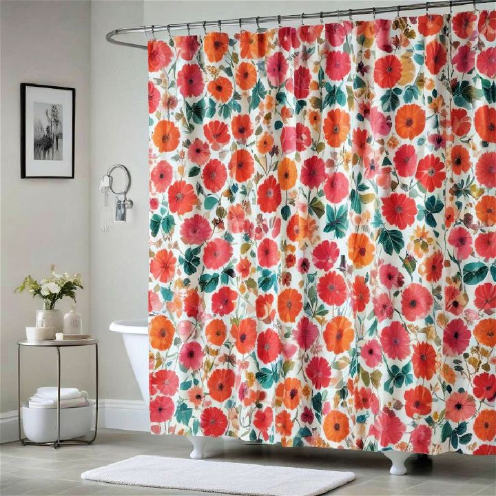 bold prints shower curtain