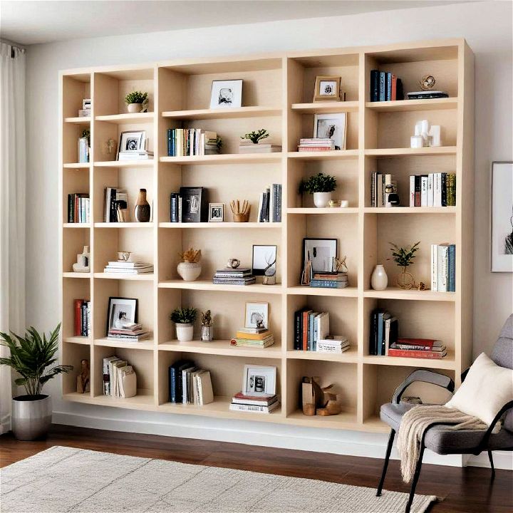 bookshelf wall for office