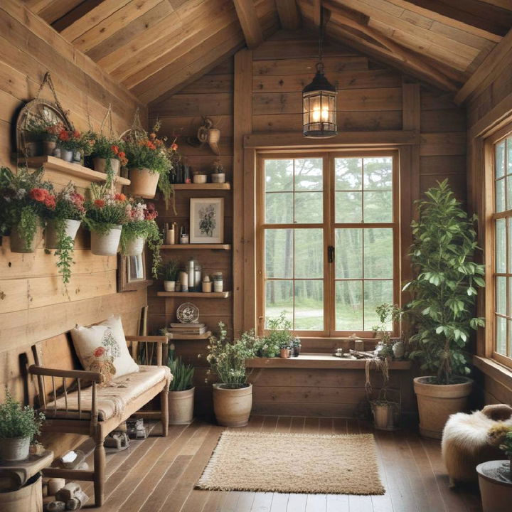 botanical elements for cabin decor