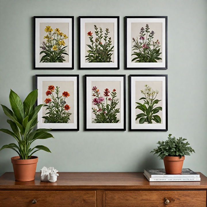 botanical prints for wall décor