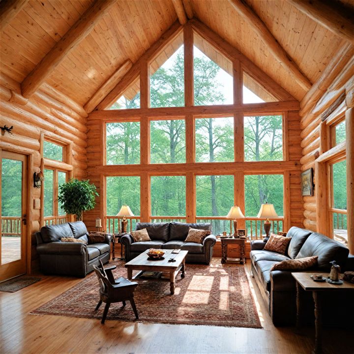 brighten up your log cabin with natural light