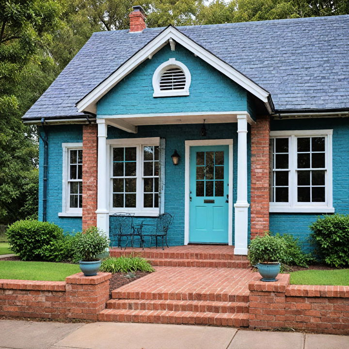 bring elegance to your exterior with teal color