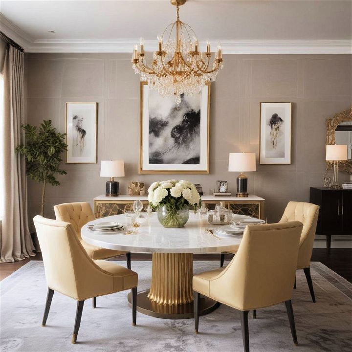 budget friendly luxe dining room