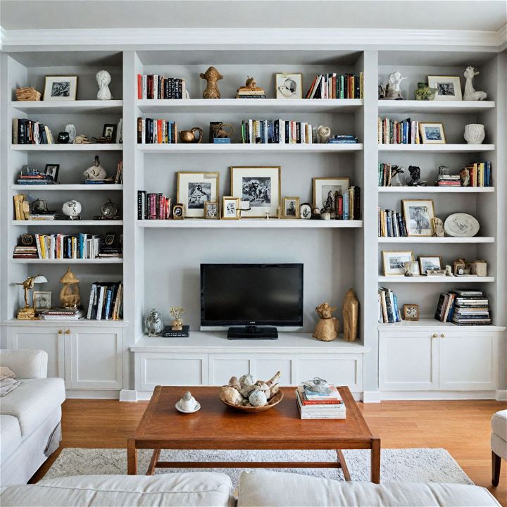 built in bookshelves to maximize your space