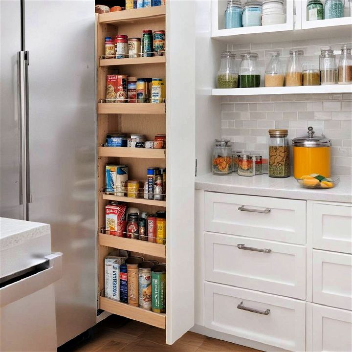 cabinet storage pull out pantry