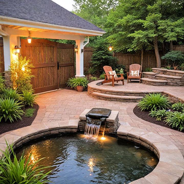 calming and striking water feature