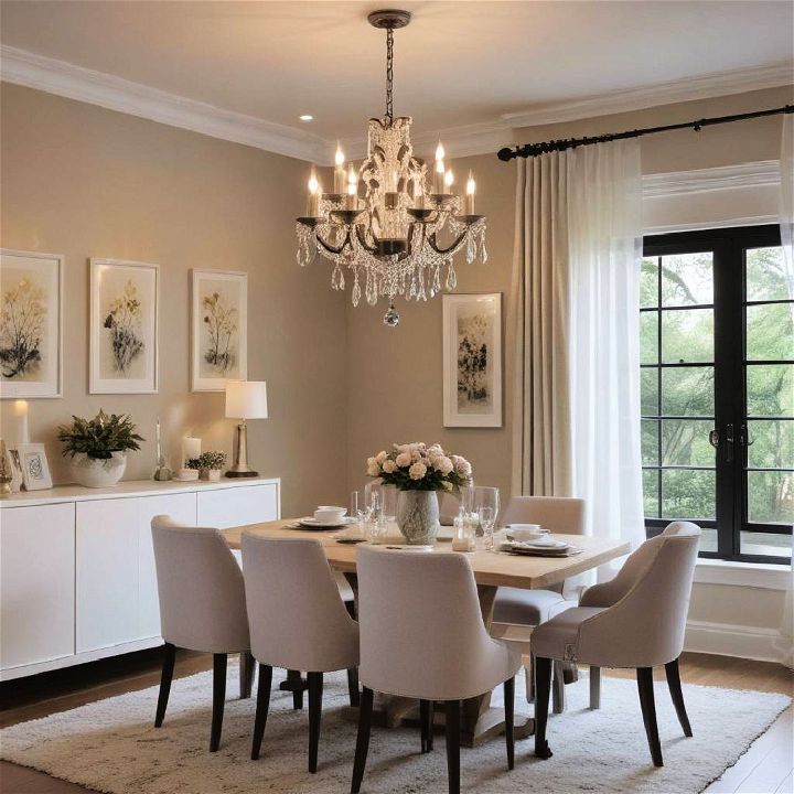 candle chandeliers for small dining room lighting