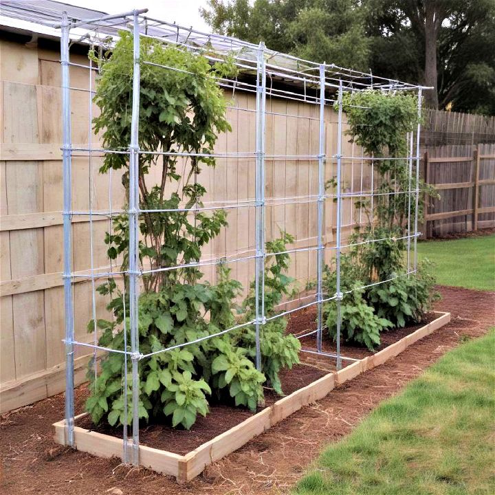 cattle panel trellis for larger tomato plants