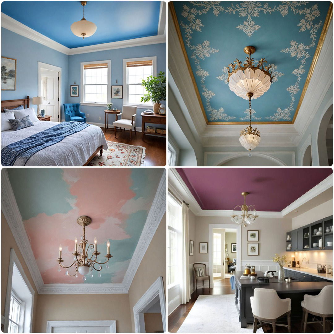 25 Painted Ceilings To Make Your Rooms Feel Bigger