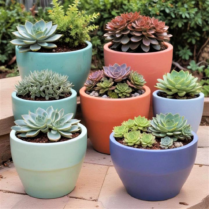ceramic pots for outdoor succulent container