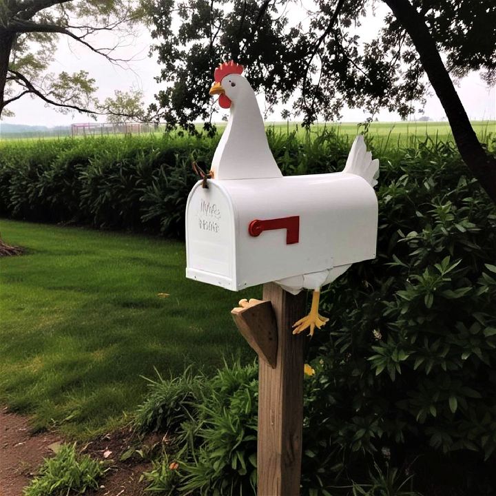 charming animal figurines mailbox