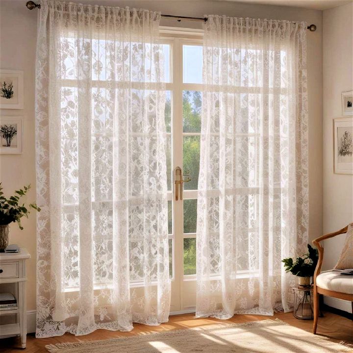charming lace curtains