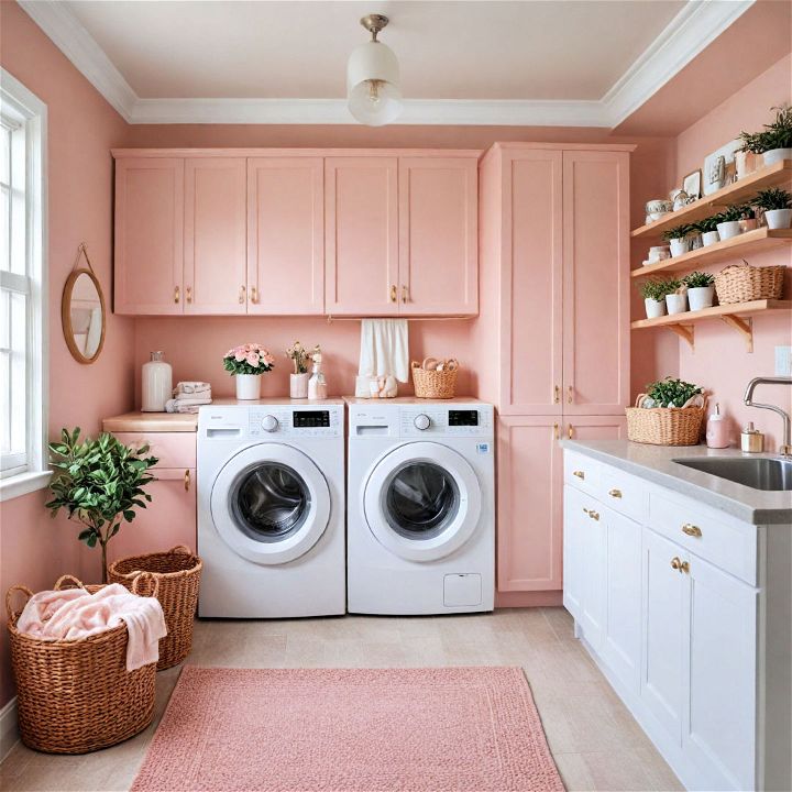 chic and trendy blush pink paint