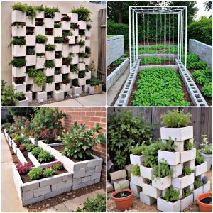 cinder block garden ideas