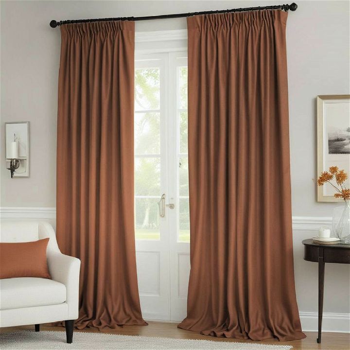 cinnamon drapes for living room