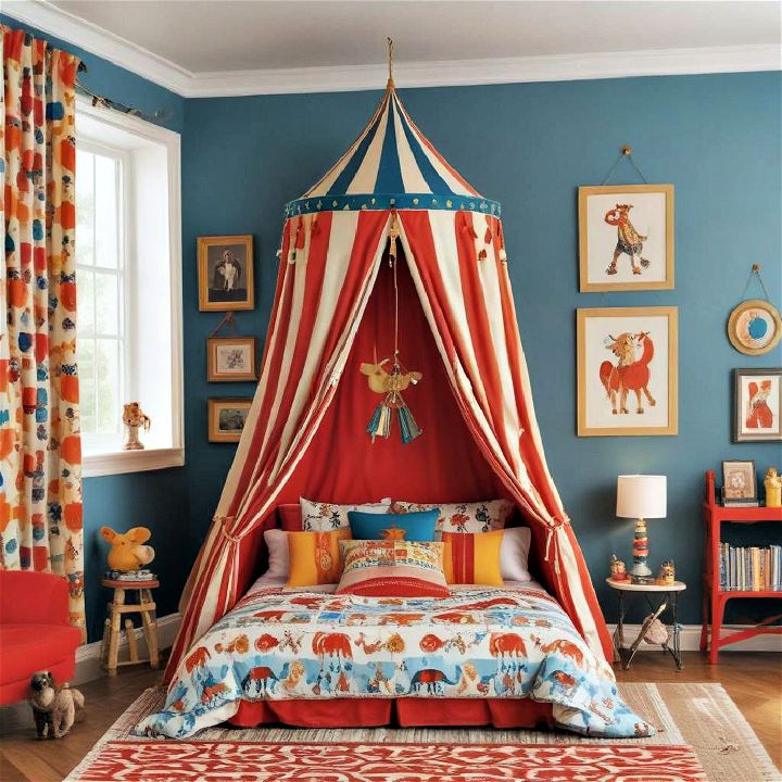 circus and carnival theme bedroom