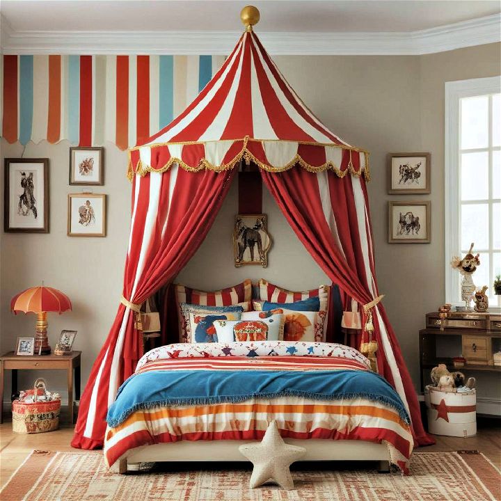 circus ringmaster themed bedroom