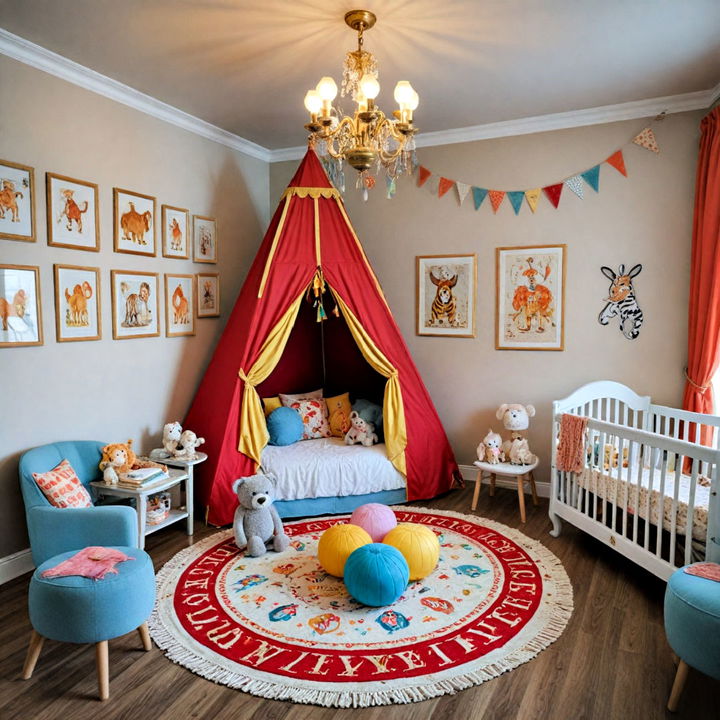 circus wonderland nursery for baby boy