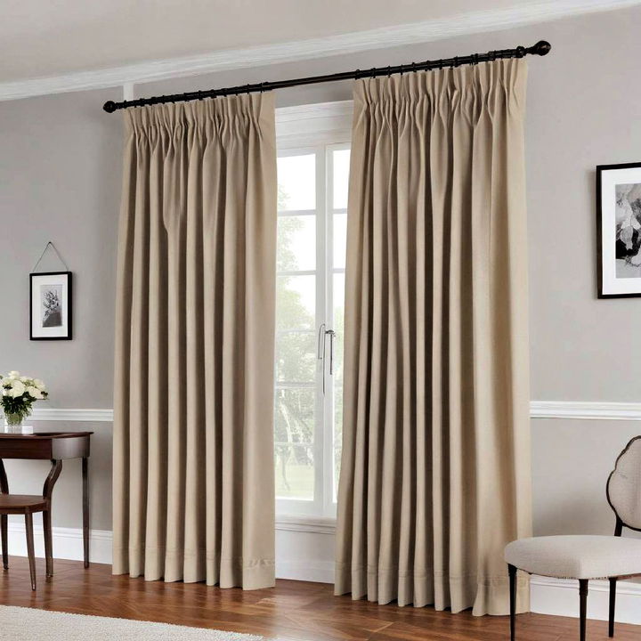 classic and elegant pinch pleat curtain