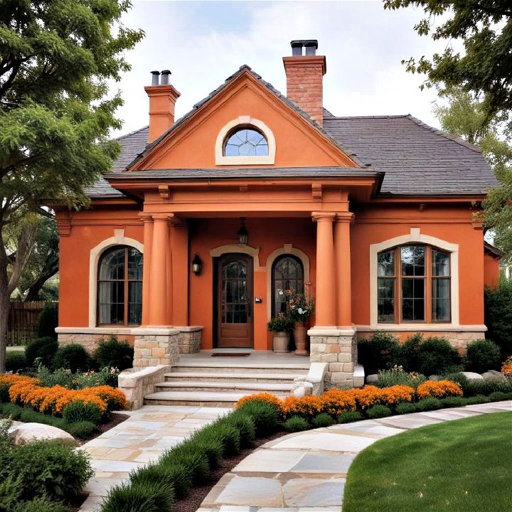 classic and luxurious burnt orange color