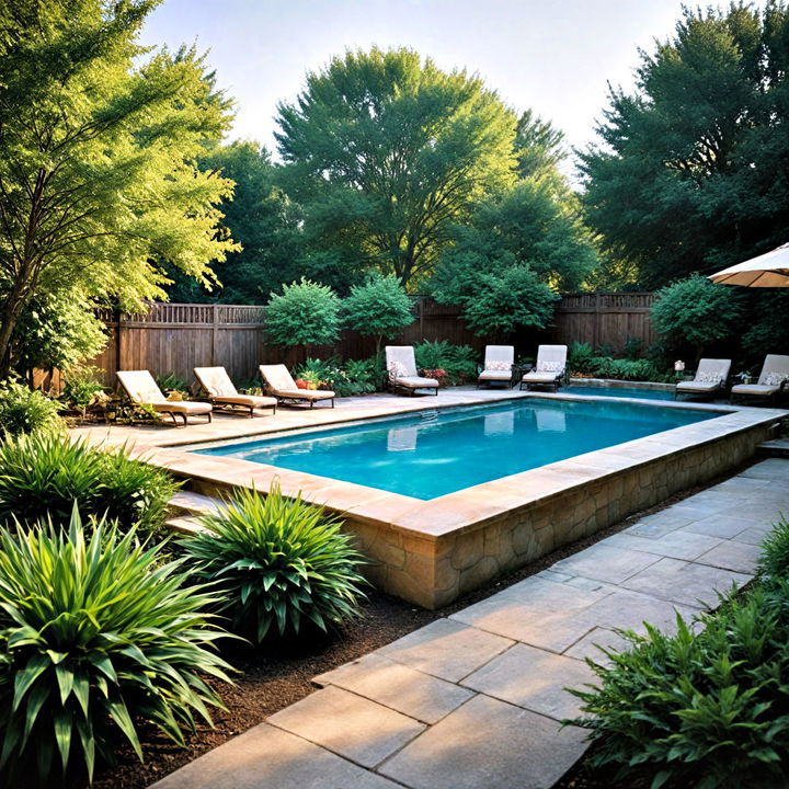 classic and timeless rectangular pool