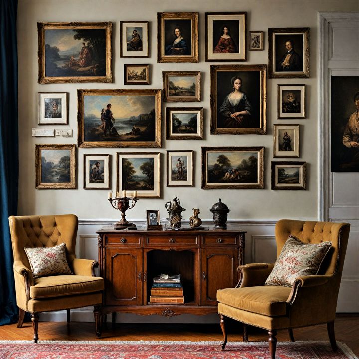 classic artworks for living room decor