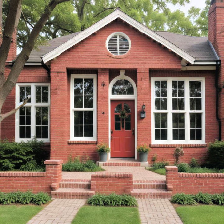 classic brick red for a stylish exterior