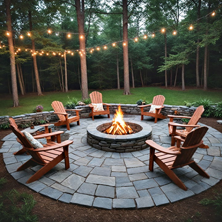 classic campfire circle fire pit