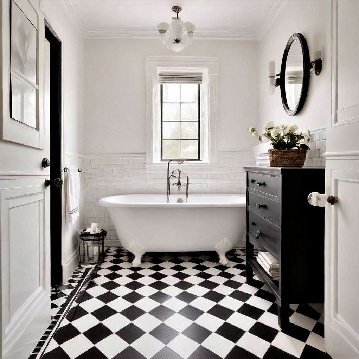 classic checkerboard floor idea