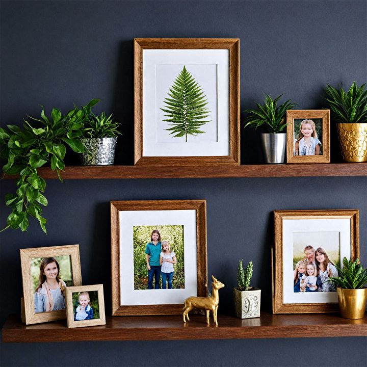 classic picture frames shelves