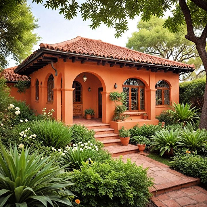 classic terracotta orange exterior