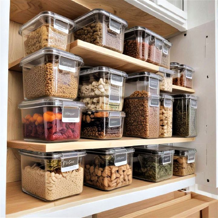 clear storage containers for quick meal preps