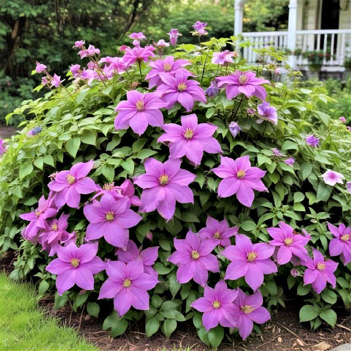 clematis for perennial flower bed