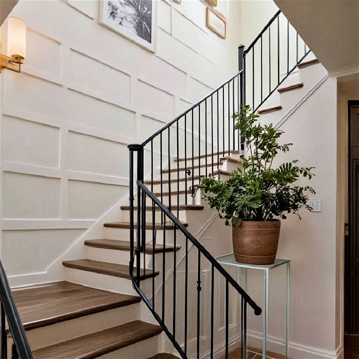 clever accenting staircase wall