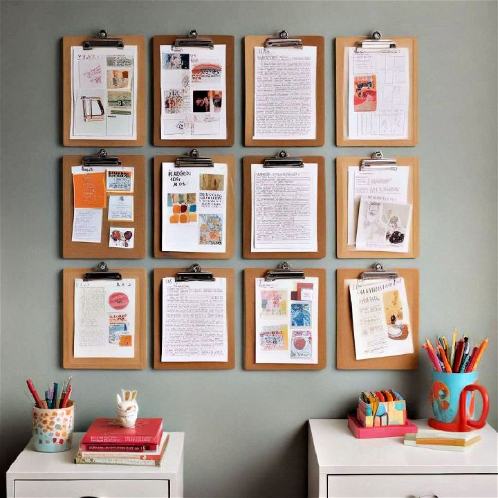 clipboards for displaying artwork