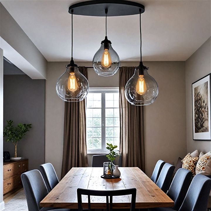 cluster pendant lights for dining room