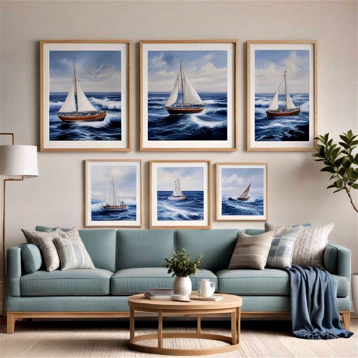 coastal themed art for living room