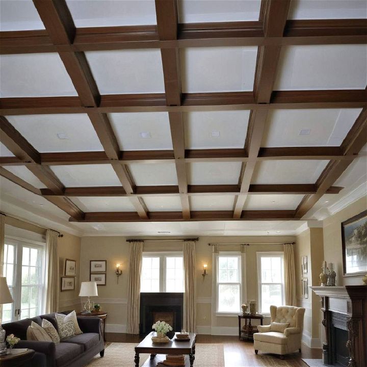 coffered ceiling paint