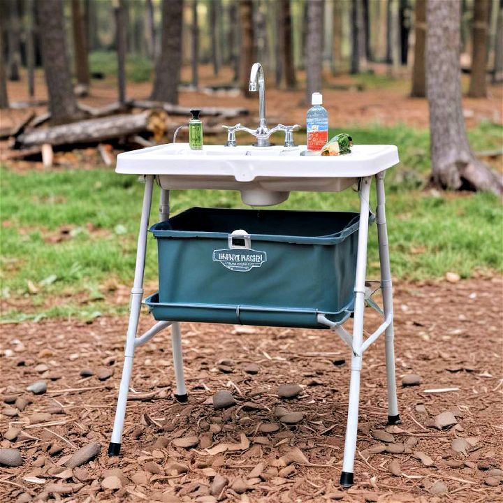 collapsible camp sink