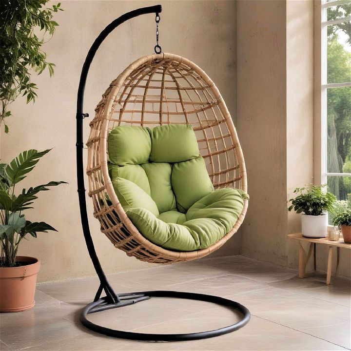 comfort and modern hanging egg chair