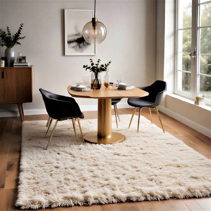 comfort shag rug for dining room