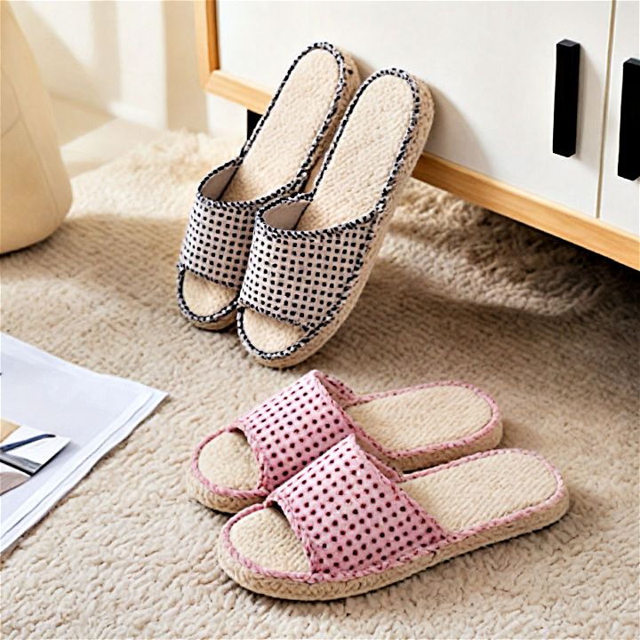 comfortable and stylish guest slippers