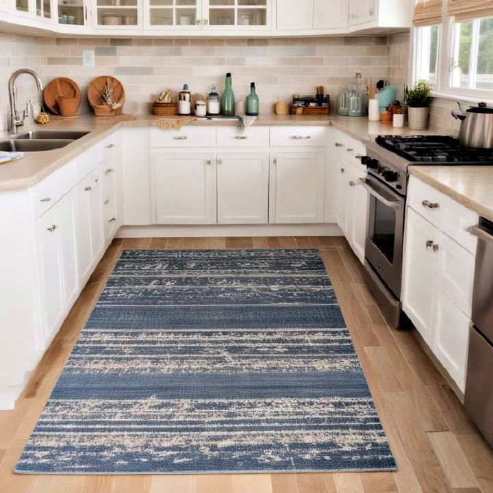 comfortable coastal rug