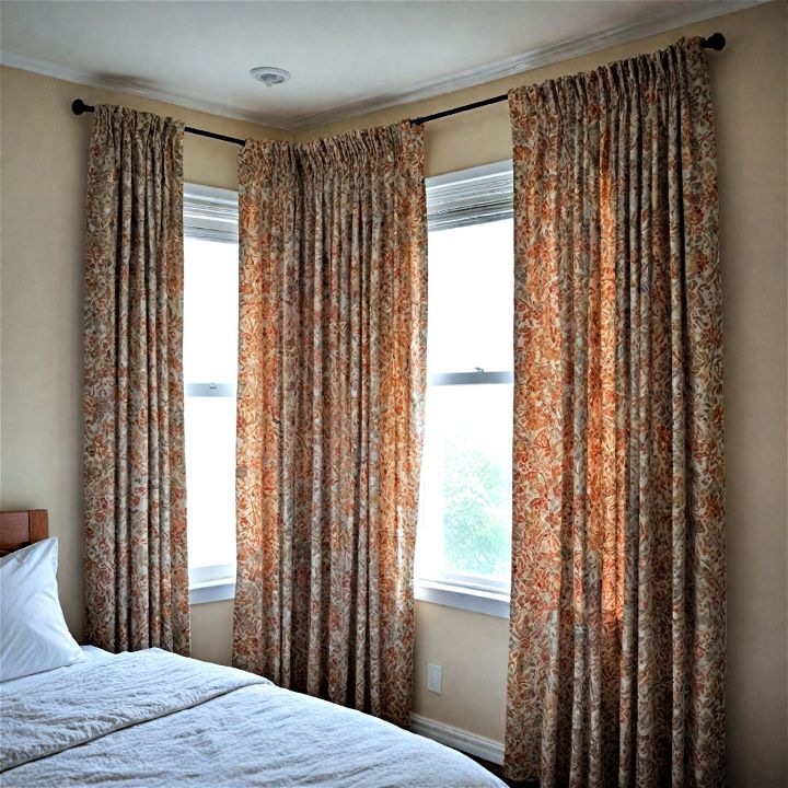 comfortable curtains to control light
